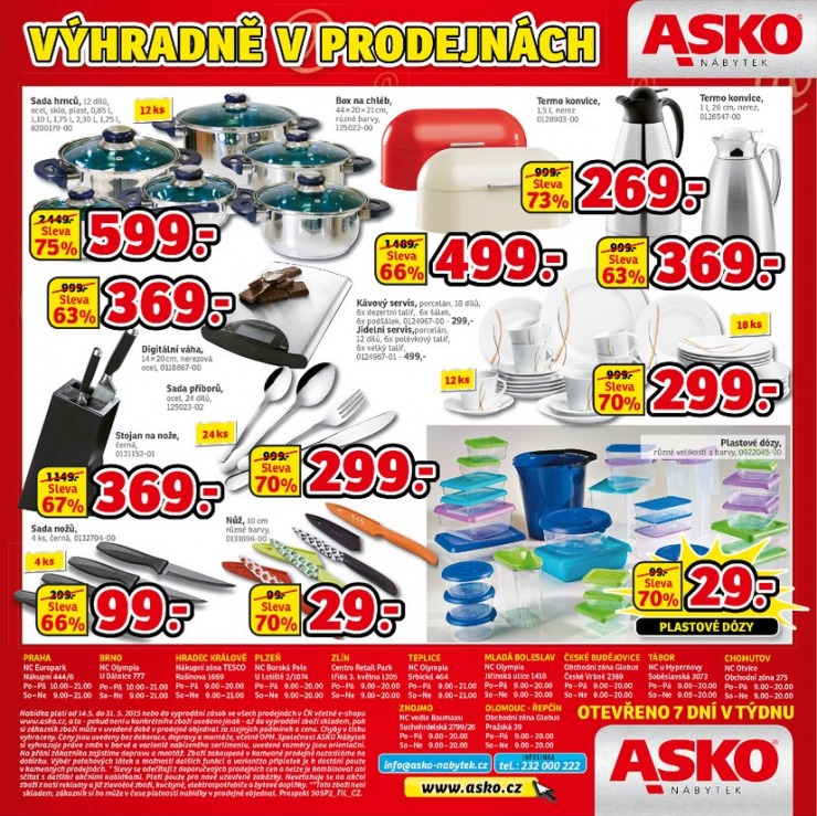 leták Asko nábytek katalog od 14.5.2015 strana 1 leták Asko nábytek katalog od 14.5.2015 strana 1