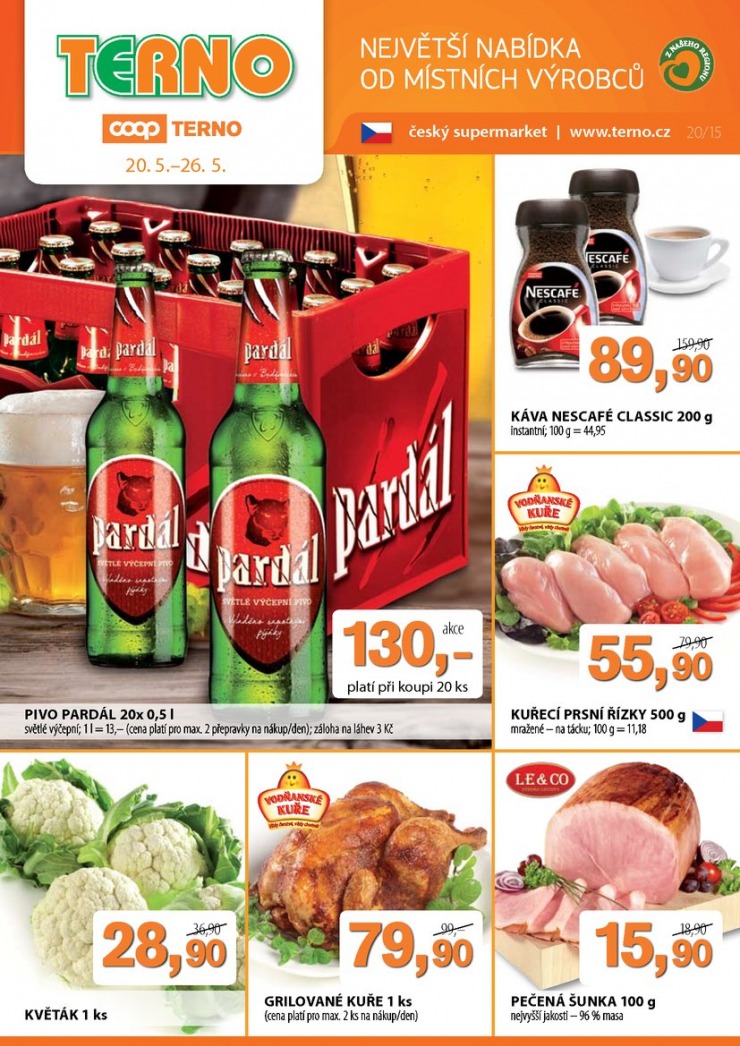 leták COOP Terno od 20.5.2015 strana 1