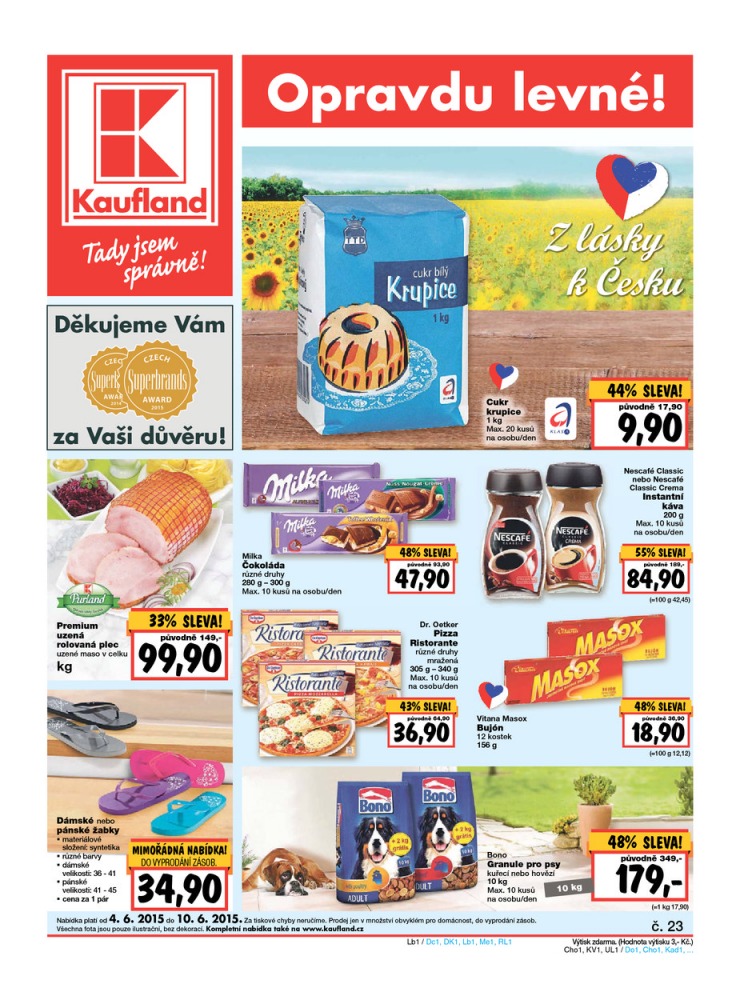 leták Kaufland Aktuální nabídka od 4.6.2015 strana 1 leták Kaufland Aktuální nabídka od 4.6.2015 strana 1