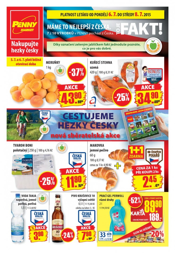 leták Penny Aktuální nabídka od 6.7.2015 strana 1 leták Penny Aktuální nabídka od 6.7.2015 strana 1