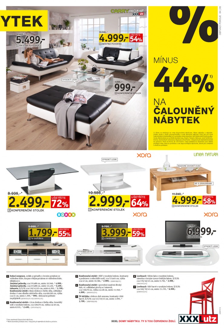 leták XXXLutz Aktuální prospekt od 6.7.2015 strana 1