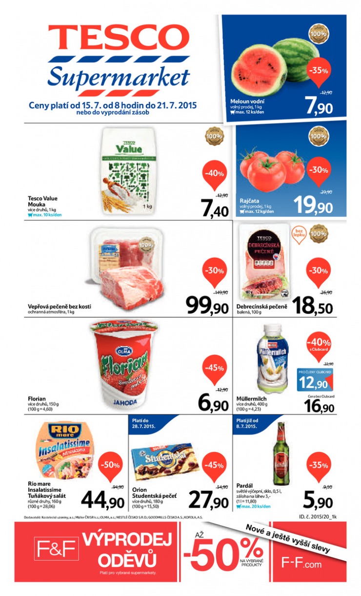 leták Tesco supermarkety od 15.7.2015 strana 1 leták Tesco supermarkety od 15.7.2015 strana 1
