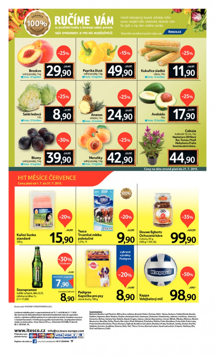 leták Tesco supermarkety od 15.7.2015 strana 1 leták Tesco supermarkety od 15.7.2015 strana 1