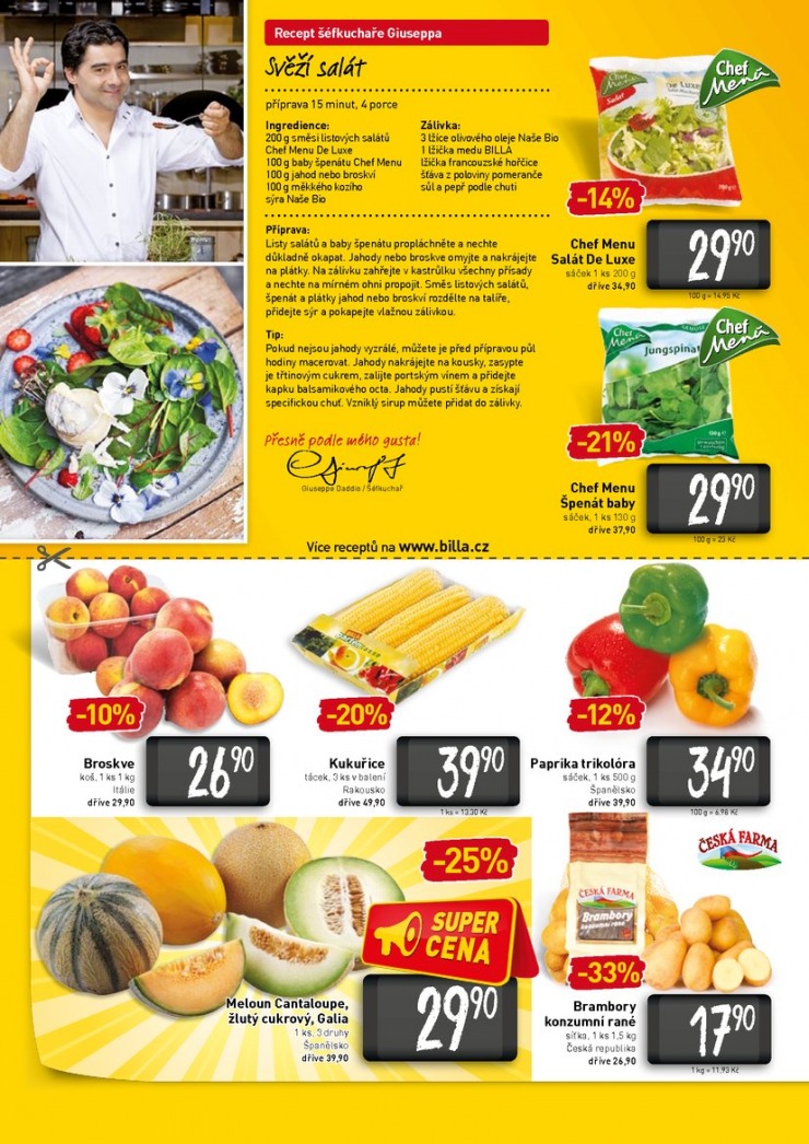 leták Billa velký od 15.7.2015 strana 1 leták Billa velký od 15.7.2015 strana 1