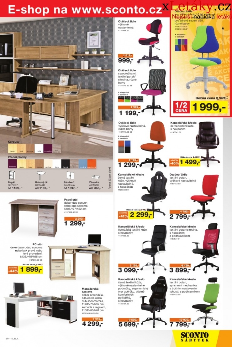 leták Sconto nábytek leták strana 1