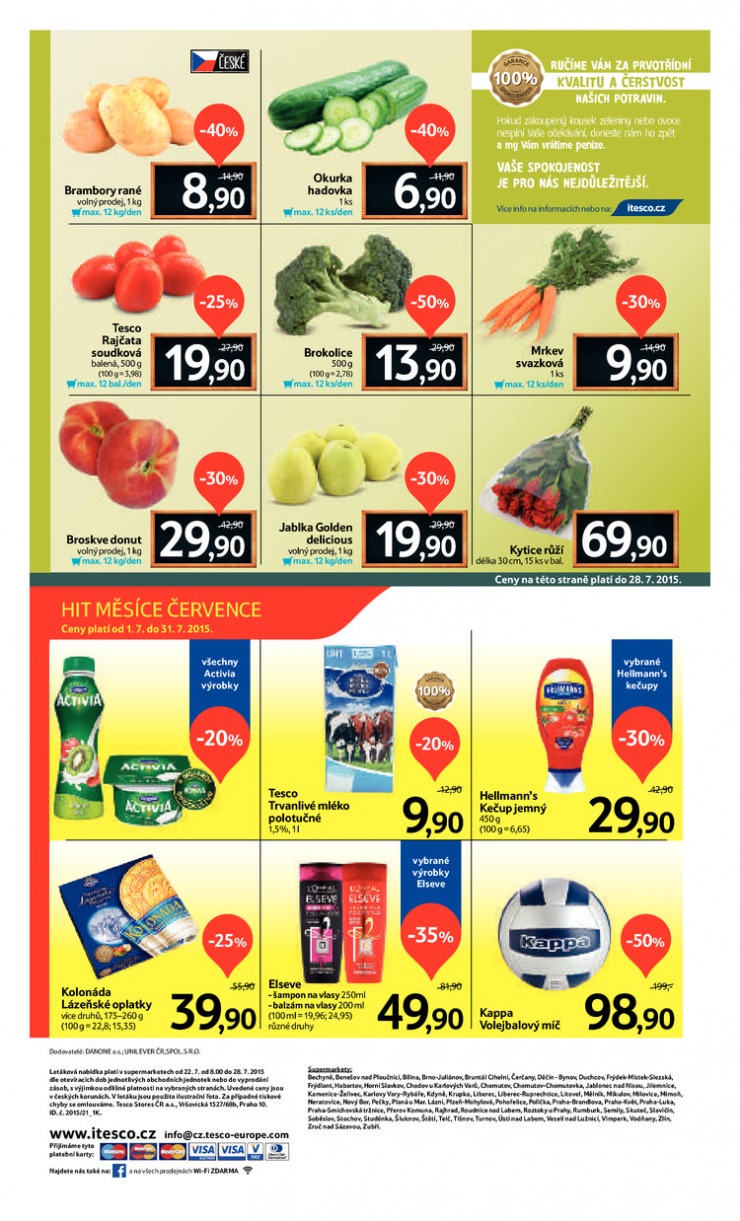 leták Tesco supermarkety od 22.7.2015 strana 1 leták Tesco supermarkety od 22.7.2015 strana 1