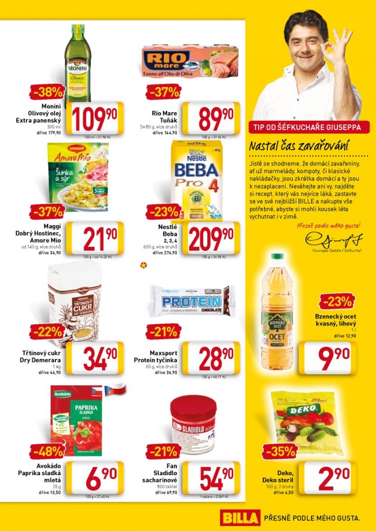 leták Billa velký od 22.7.2015 strana 1 leták Billa velký od 22.7.2015 strana 1