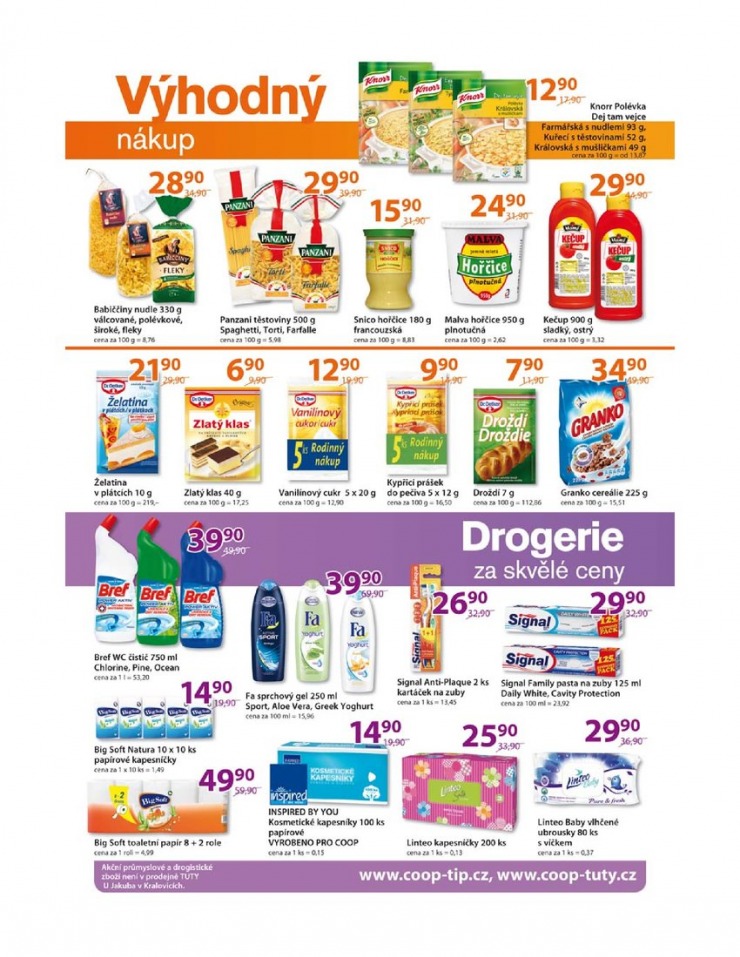 leták COOP Tuty Tip od 1.8.2015 strana 1 leták COOP Tuty Tip od 1.8.2015 strana 1