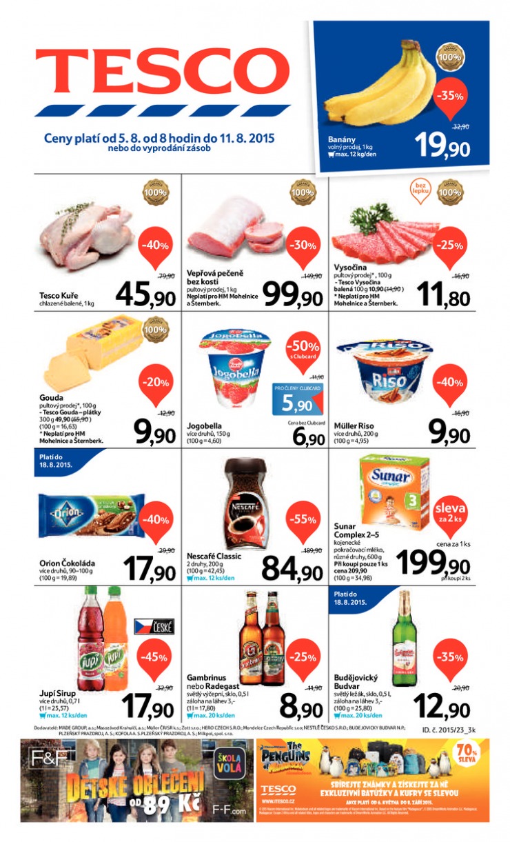 leták Tesco velké hypermarkety od 5.8.2015 strana 1 leták Tesco velké hypermarkety od 5.8.2015 strana 1