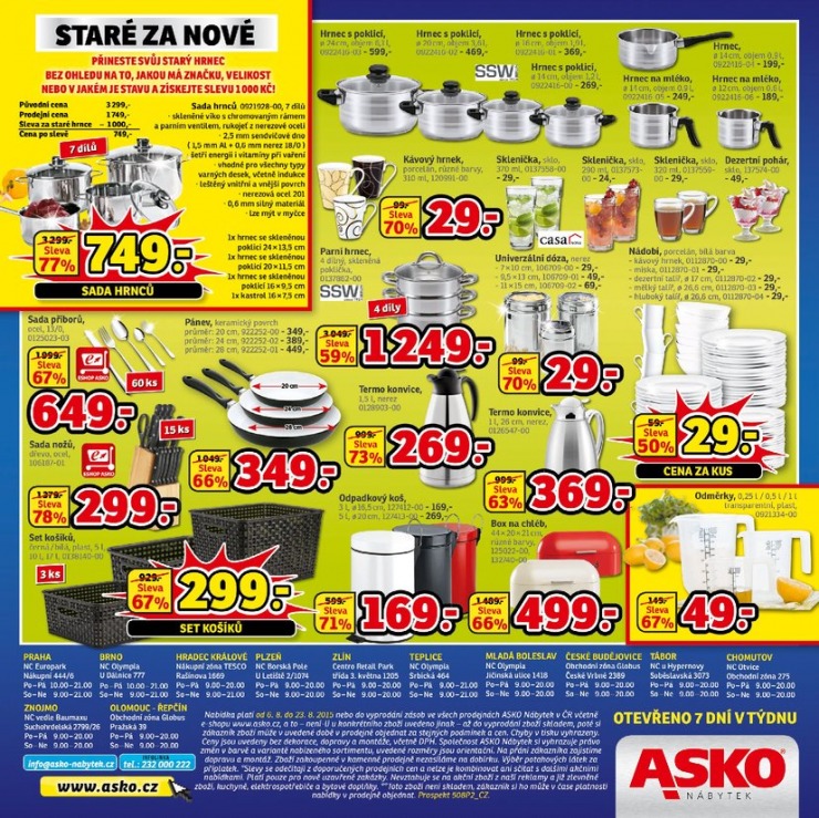 leták Asko nábytek katalog od 06.08.2015 strana 1 leták Asko nábytek katalog od 06.08.2015 strana 1