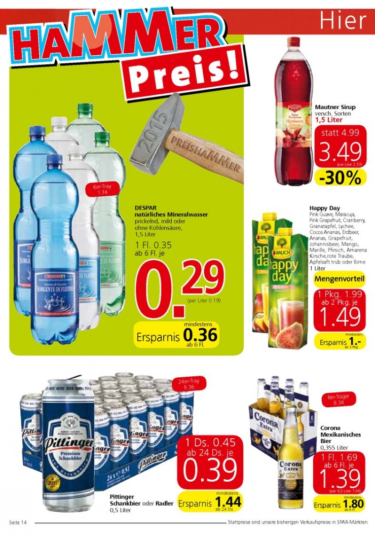 leták Rakousko Spar.at od 13.08.2015 strana 1 leták Rakousko Spar.at od 13.08.2015 strana 1