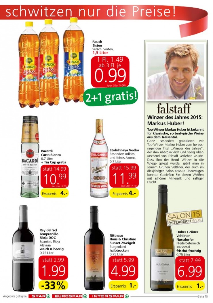 leták Rakousko Spar.at od 13.08.2015 strana 1 leták Rakousko Spar.at od 13.08.2015 strana 1