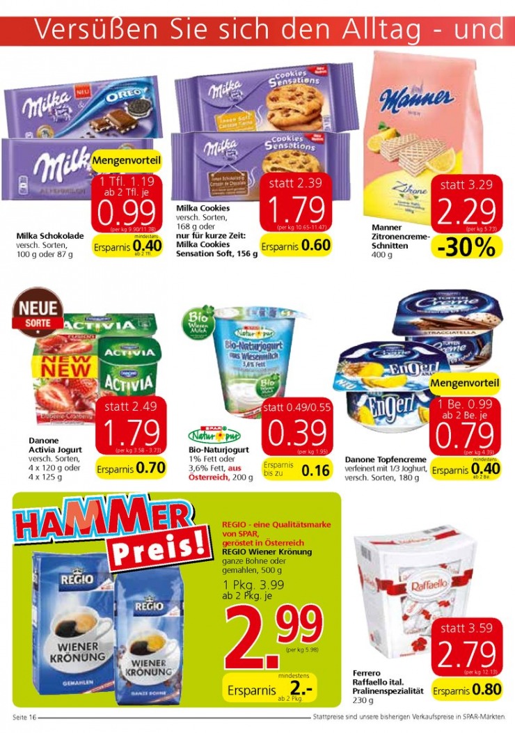 leták Rakousko Spar.at od 13.08.2015 strana 1 leták Rakousko Spar.at od 13.08.2015 strana 1