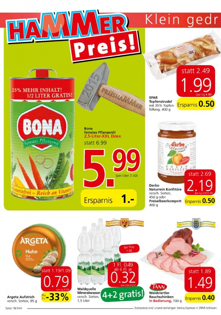 leták Rakousko Spar.at od 13.08.2015 strana 1 leták Rakousko Spar.at od 13.08.2015 strana 1