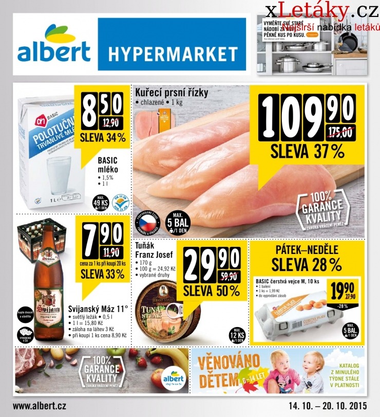 leták Albert Hypermarket leták strana 1